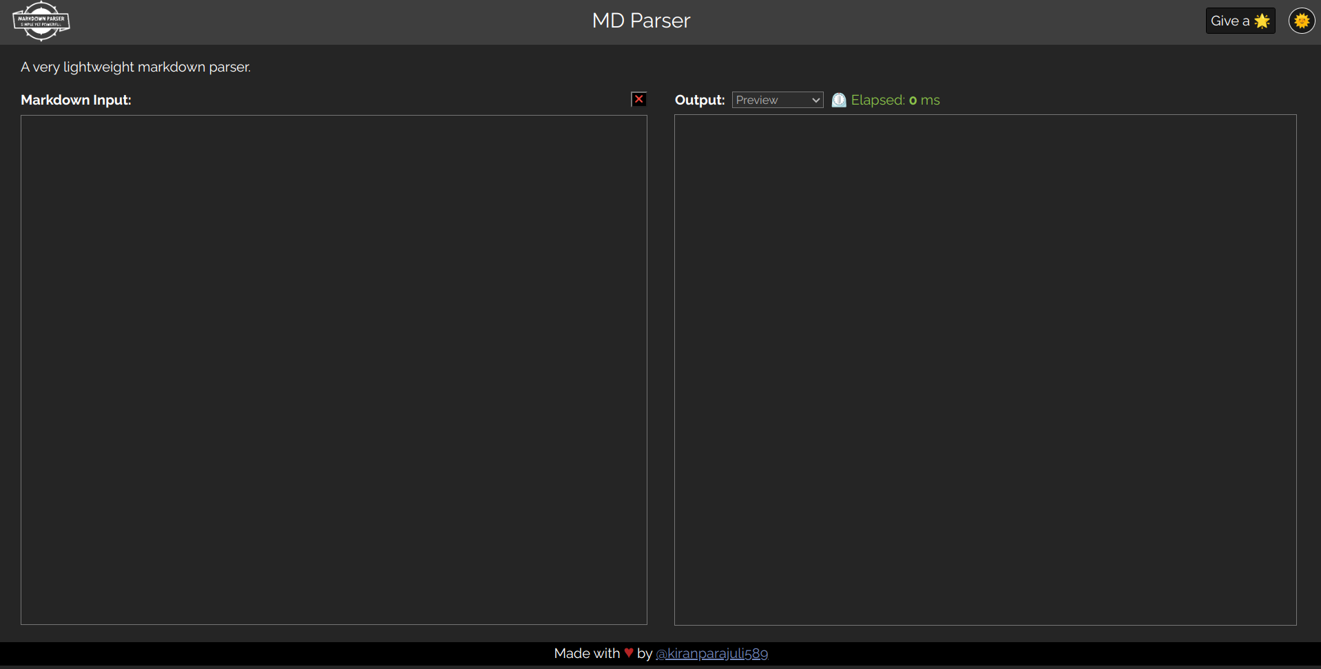 Markdown Parser project thumbnail